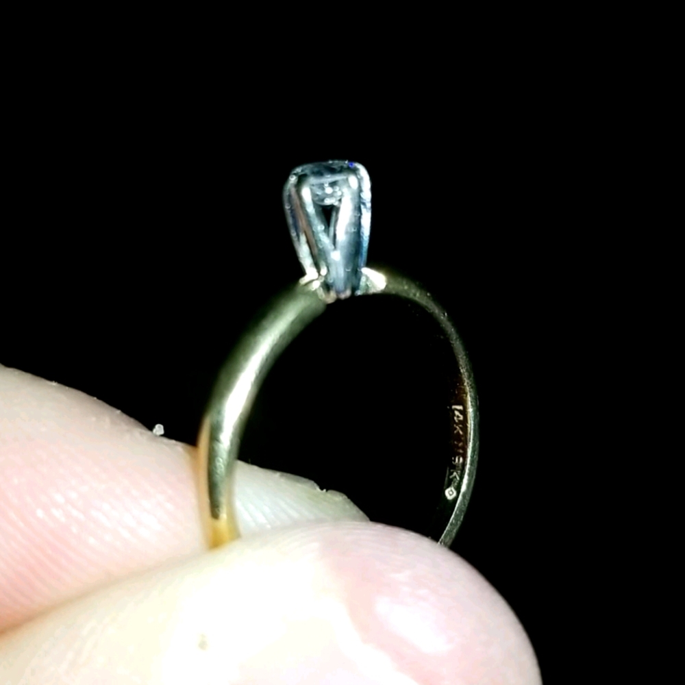 Engagement ring, 2 wedding rings